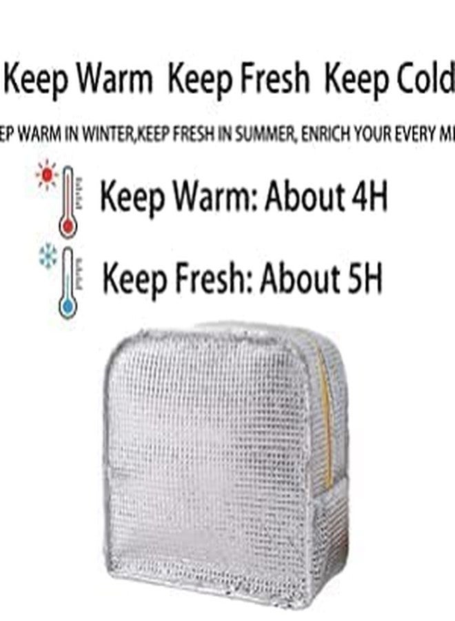 Flywind Lunch Bag || Cute Cartoon Penguin || Organizer Storage || Travel Lunch Tiffin Storage Bag for Office, College & School Polyester, Regular Size(Sky Blue) - Image 4